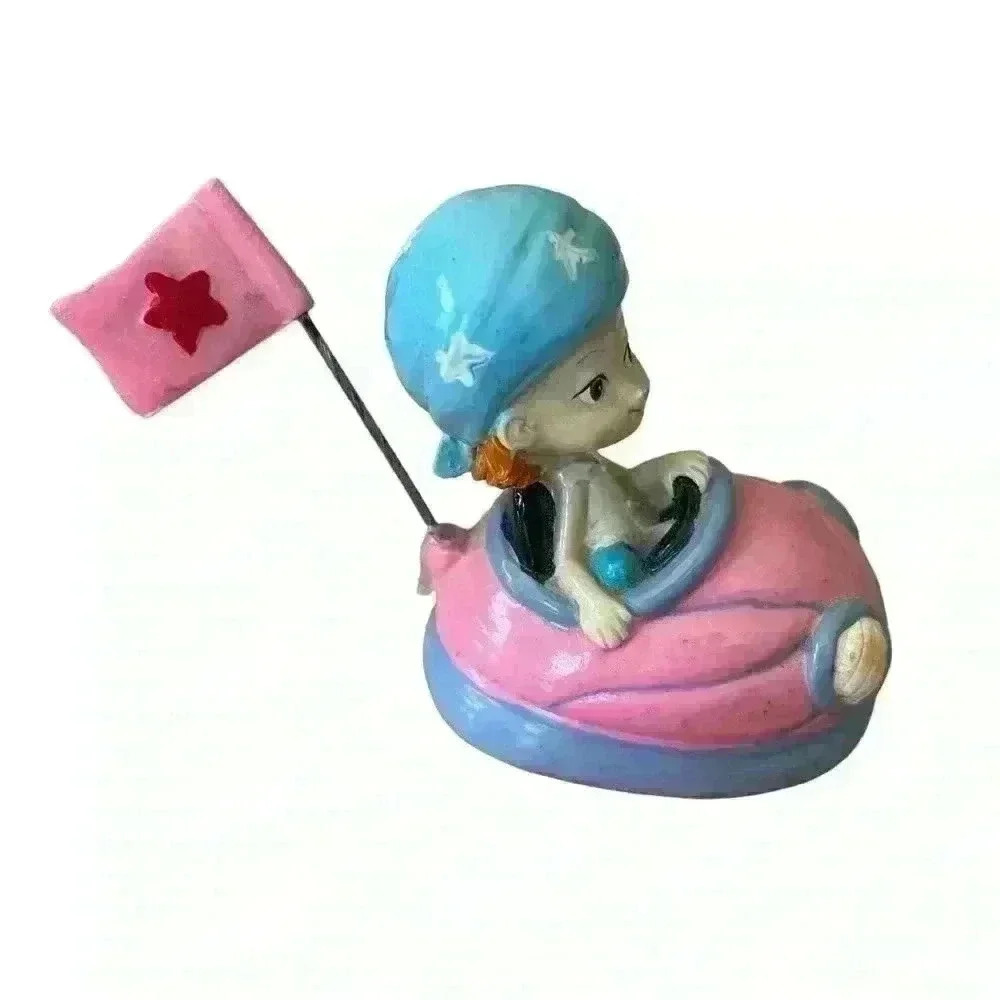 Bumper Car with Child Figurine Polystone Tweeny Car Greenbrier International